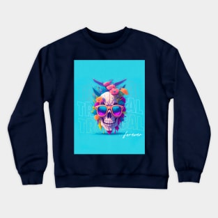 Tropical Skull Forever Crewneck Sweatshirt